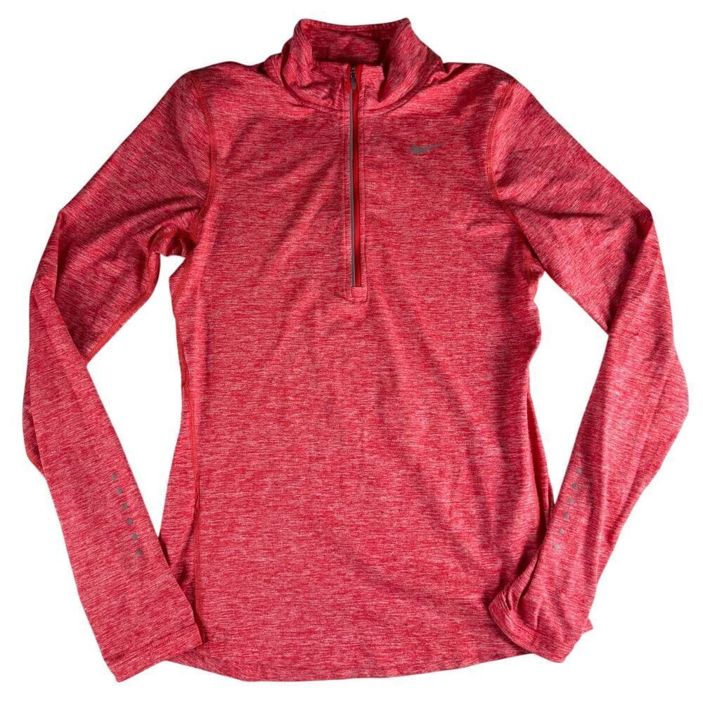 Nike Running Dri Fit Shirt 1/2 Zip Women’s XS Reflective Pullover